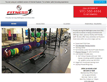 Tablet Screenshot of fitness1clubs.com